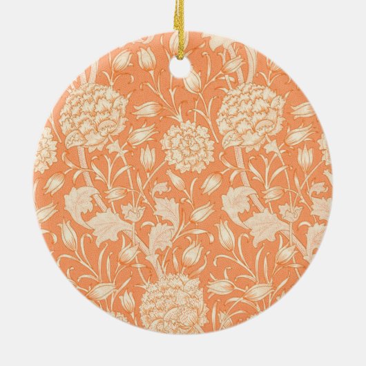Wild Tulip Patroon (door William Morris) Keramisch Ornament (Achterkant)