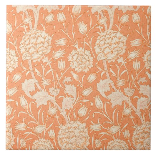 Wild Tulip Pattern (door William Morris) Tegeltje (Voorkant)