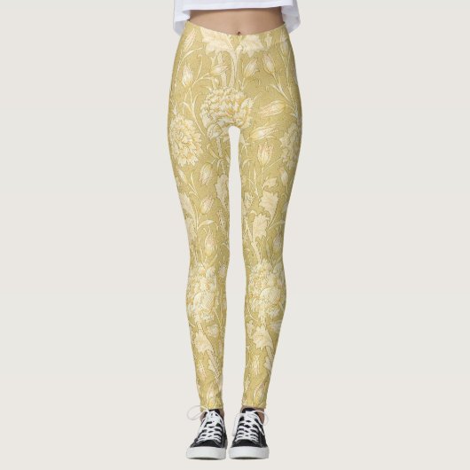 Wild Tulips van William Morris,  Flowers Art Leggings (Voorkant)