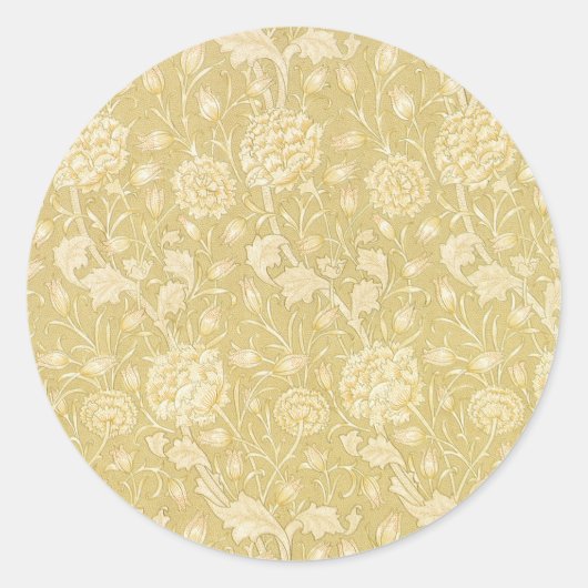 Wild Tulips van William Morris,  Flowers Art Ronde Sticker (Voorkant)