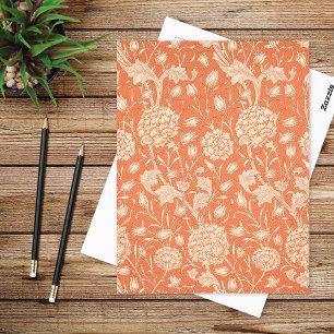 Wild Tulpen Peach Patroon William Morris Briefkaart