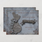 Wild Tundora sla de datum op Aankondigingskaart (Voorkant / Achterkant)