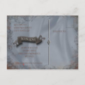 Wild Tundora sla de datum op Aankondigingskaart (Achterkant)