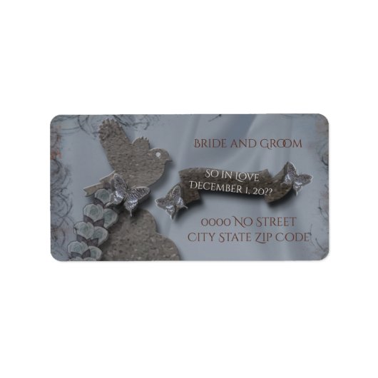 Wild Tundora Wedding Etiket (Voorkant)