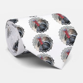 Wild Turkey Afbeelding Mannen Necktie Stropdas (Opgerold)