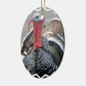 Wild Turkey Afbeelding Ornament (Links)