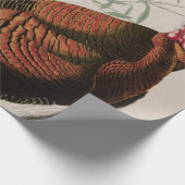 Wild Turkey Birds of America Audubon Print Cadeaupapier (Hoek)