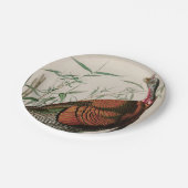 Wild Turkey Birds of America Audubon Print Papieren Bordje (Gekanteld)