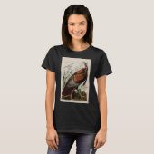 Wild Turkey Birds of America Audubon Print T-Shirt (Voorkant volledig)