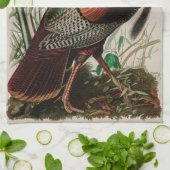 Wild Turkey Birds of America Audubon Print Theedoek (Gevouwen)