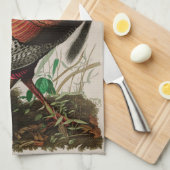Wild Turkey Birds of America Audubon Print Theedoek (Quarter Fold)