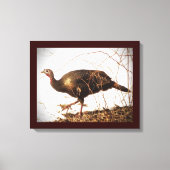 Wild Turkey Canvas Afdruk (Voorkant)