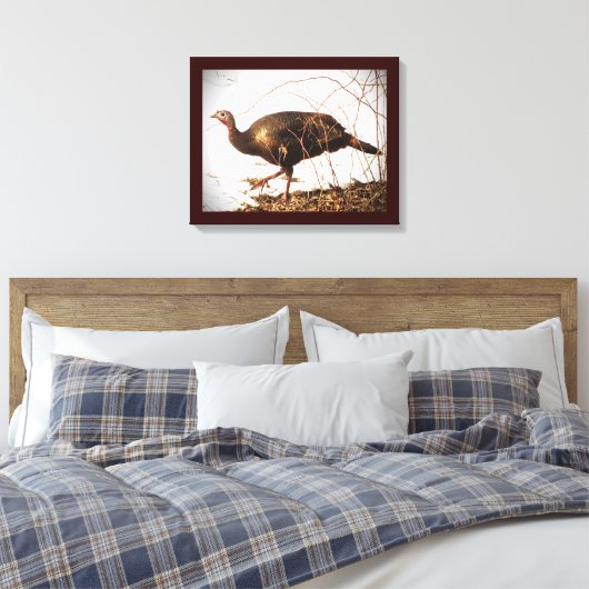 Wild Turkey Canvas Afdruk (Insitu (Slaapkamer))