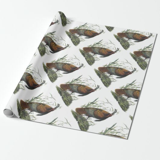 Wild Turkey door Audubon Cadeaupapier (Uitgerold)