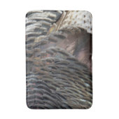 Wild Turkey Feathers I Abstract Natuur Design Badmat (Voorkant Verticaal)