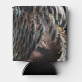 Wild Turkey Feathers I Abstract Natuur Design Blikjeskoeler (Voorkant)