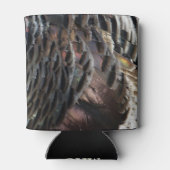 Wild Turkey Feathers I Abstract Natuur Design Blikjeskoeler (Achterkant)