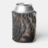 Wild Turkey Feathers I Abstract Natuur Design Blikjeskoeler (Blikje Achterkant)