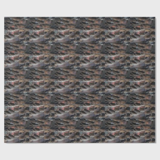 Wild Turkey Feathers I Abstract Natuur Design Cadeaupapier (Vlak)