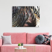Wild Turkey Feathers I Abstract Natuur Design Canvas Afdruk (Insitu (Woonkamer))