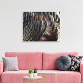 Wild Turkey Feathers I Abstract Natuur Design Canvas Afdruk (Insitu (Woonkamer))