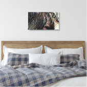 Wild Turkey Feathers I Abstract Natuur Design Canvas Afdruk (Insitu (Slaapkamer))