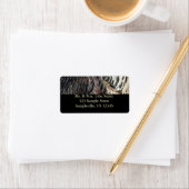 Wild Turkey Feathers I Abstract Natuur Design Etiket (Insitu)