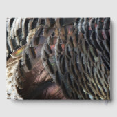 Wild Turkey Feathers I Abstract Natuur Design Gastenboek (Achterkant)