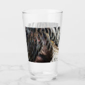 Wild Turkey Feathers I Abstract Natuur Design Glas (Voorkant)