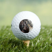 Wild Turkey Feathers I Abstract Natuur Design Golfballen (Insitu Shirt)