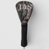 Wild Turkey Feathers I Abstract Natuur Design Golfheadcover (Voorkant)