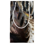 Wild Turkey Feathers I Abstract Natuur Design Klein Cadeauzakje (Voorkant)