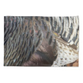 Wild Turkey Feathers I Abstract Natuur Design Kussensloop (Achterkant)