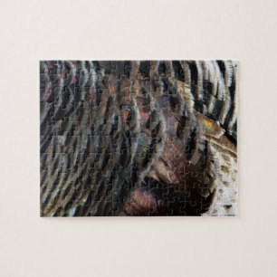 Wild Turkey Feathers I Abstract Natuur Design Legpuzzel
