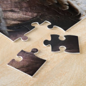 Wild Turkey Feathers I Abstract Natuur Design Legpuzzel (Zijkant)