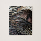 Wild Turkey Feathers I Abstract Natuur Design Legpuzzel (Verticaal)