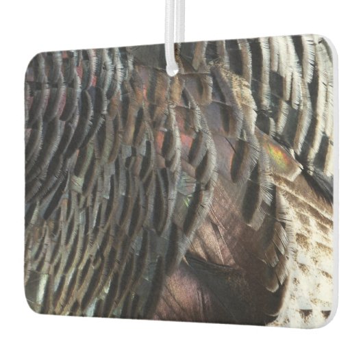 Wild Turkey Feathers I Abstract Natuur Design Luchtverfrisser (Links)