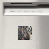 Wild Turkey Feathers I Abstract Natuur Design Magneet (Insitu (Vaatwasser))