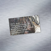 Wild Turkey Feathers I Abstract Natuur Design Magnetisch Visitekaartje (Voorbeeld)