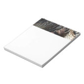 Wild Turkey Feathers I Abstract Natuur Design Notitieblok (Linkerzijde)