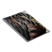 Wild Turkey Feathers I Abstract Natuur Design Notitieboek (Rechterzijde)