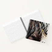 Wild Turkey Feathers I Abstract Natuur Design Notitieboek (Binnen)