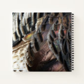 Wild Turkey Feathers I Abstract Natuur Design Notitieboek (Achterkant)