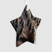 Wild Turkey Feathers I Abstract Natuur Design Ornament (voorkant)