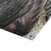 Wild Turkey Feathers I Abstract Natuur Design Snijplank (Hoek)