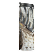 Wild Turkey Feathers I Abstract Natuur Design Thermosbeker (Geroteerd rechts)