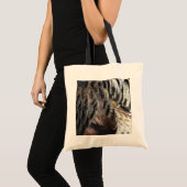 Wild Turkey Feathers I Abstract Natuur Design Tote Bag (Voorkant (product))