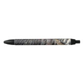 Wild Turkey Feathers I Abstract Natuur Design Zwarte Inkt Pen (Voorkant)