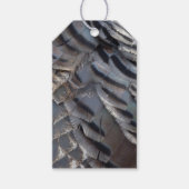 Wild Turkey Feathers II Abstract Natuur Design Cadeaulabel (Voorkant)