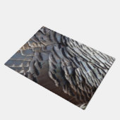 Wild Turkey Feathers II Abstract Natuur Design Deurmat (Schuin)